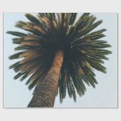 Wormoogfotografie van palmboom cadeaupapier (Vlak)