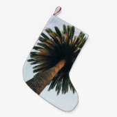 Wormoogfotografie van palmboom kleine kerstsok (Voorkant (Hangend))