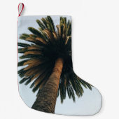 Wormoogfotografie van palmboom kleine kerstsok (Voorkant)