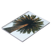 Wormoogfotografie van palmboom notitieboek (Linkerzijde)