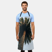 Wormoogfotografie van palmboom schort (Gedragen)