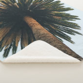 Wormoogfotografie van palmboom sherpa deken (3/4)