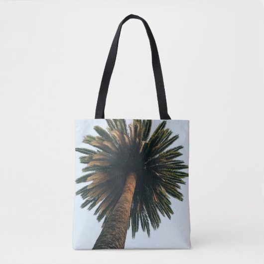 Wormoogfotografie van palmboom tote bag (Voorkant)