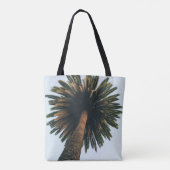 Wormoogfotografie van palmboom tote bag (Achterkant)