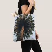 Wormoogfotografie van palmboom tote bag (Dichtbij)