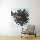 Wormoogfotografie van palmboom wandkleed (In Situ (horizontaal))