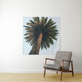 Wormoogfotografie van palmboom wandkleed (In situ)