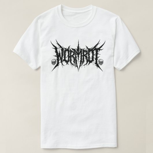 Wormrot Grindcore in Grind We Rot T-shirt (Design voorkant)