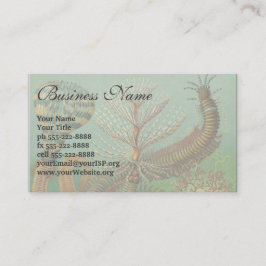 Worms Annelids Chaetopoda door Ernst Haeckel Visitekaartje