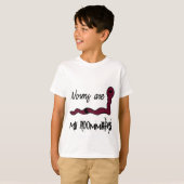 Worms are my roommates t-shirt (Voorkant volledig)