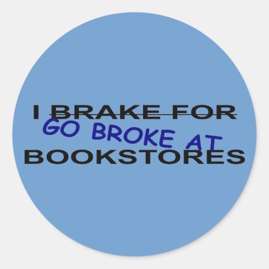 Worms I Go Broke boeken bij Boekwinkels Stickers (Voorkant)