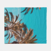 WORM'S OOG UITZICHT FOTOGRAFIE VAN BROWN BOMEN FLEECE DEKEN (Voorkant (Horizontaal))