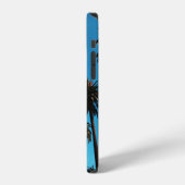 Worms oogzicht van bomen iPhone hoesje (Linkerkant)