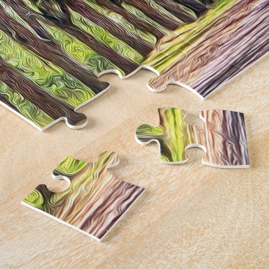 Wormsloe Savannah Oaks uitdagende Souvenir Puzzle Legpuzzel (Zijkant)