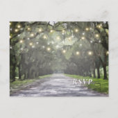 Wormsloe Venue Green Live Oaks RSVP Briefkaart (Voorkant)