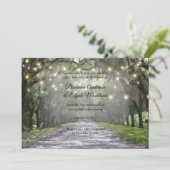 Wormsloe Venue Green Live Oaks Verlovingsfeest Kaart (Staand voorkant)