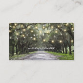 Wormsloe Venue Green Live Oaks Waterverf Website Informatiekaartje (Voorkant)