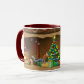 Wormy kerstmok mok (Voorkant links)