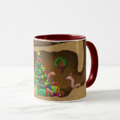 Wormy kerstmok mok (Voorkant rechts)