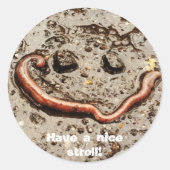 Wormy Smile Sticker (Voorkant)