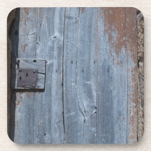 Worn and Rusty Wooden Deuren Drankjes Onderzetter (Voorkant)