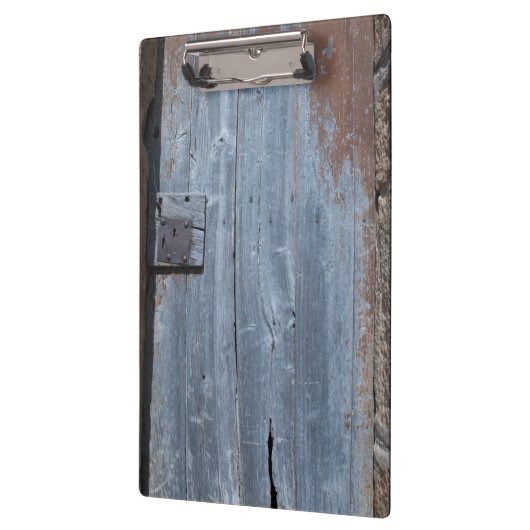 Worn and Rusty Wooden Deuren Klembord (Links)