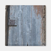 Worn and Rusty Wooden Deuren Magneet (Voorkant)