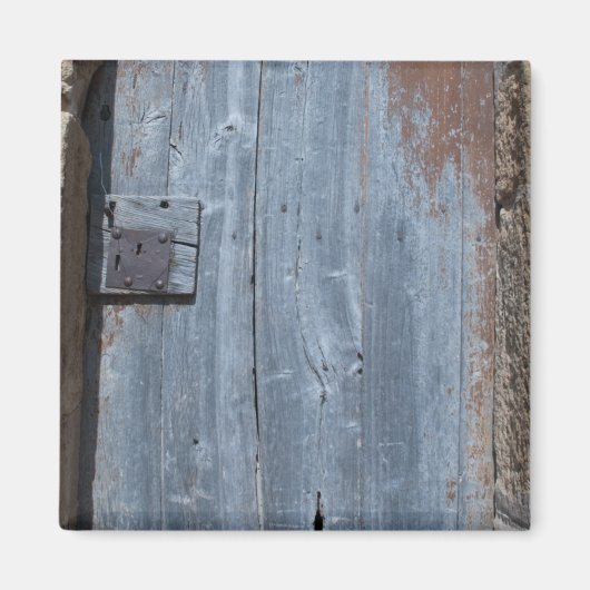 Worn and Rusty Wooden Deuren Magneet (Voorkant)