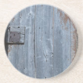 Worn and Rusty Wooden Deuren Zandsteen Onderzetter (Voorkant)