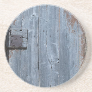 Worn and Rusty Wooden Deuren Zandsteen Onderzetter