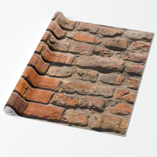Worn Bricks Cadeaupapier (Uitgerold)