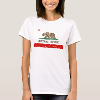 Worn California State Flag T-shirt