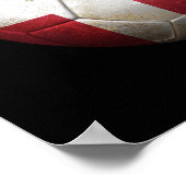 Worn Danish Football Voetbal Poster (Hoek)