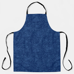Worn denim blues: Blauw op donkerblauw getextureer Schort