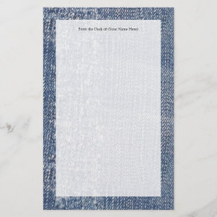 Worn Denim Jeans-Kijk Briefpapier
