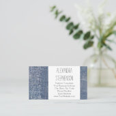 Worn Denim Jeans Mode Clothing Store Visitekaartje (Staand voorkant)