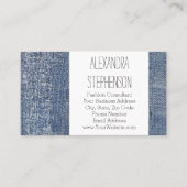 Worn Denim Jeans Mode Clothing Store Visitekaartje (Voorkant)