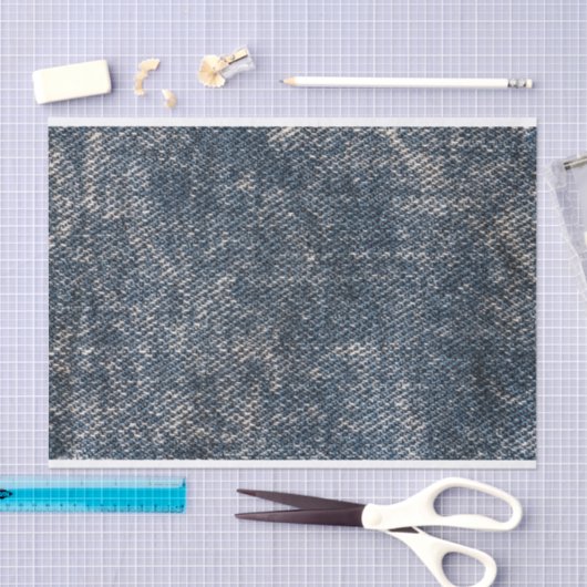 Worn Denim Tissuepapier (Craft)