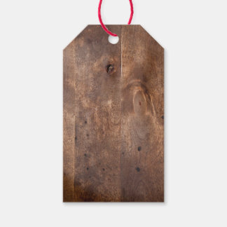 Worn-dennenplank Cadeaulabel