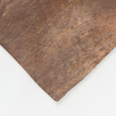Worn-dennenplank Fleece Deken (Hoek)