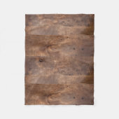 Worn-dennenplank Fleece Deken (Voorkant)