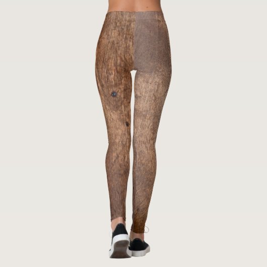 Worn-dennenplank Leggings (Achterkant)