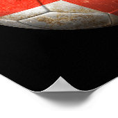 Worn English Football Voetbal Poster (Hoek)