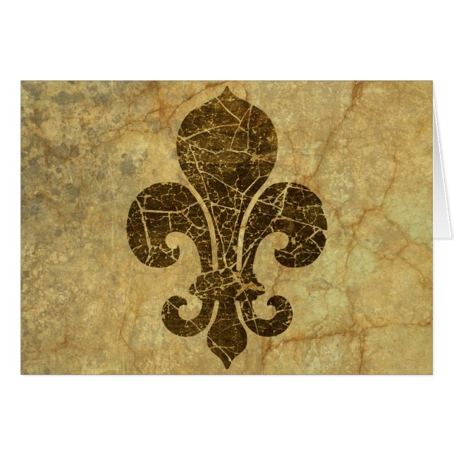 Worn Fleur De Lis (Voorkant Horizontaal)