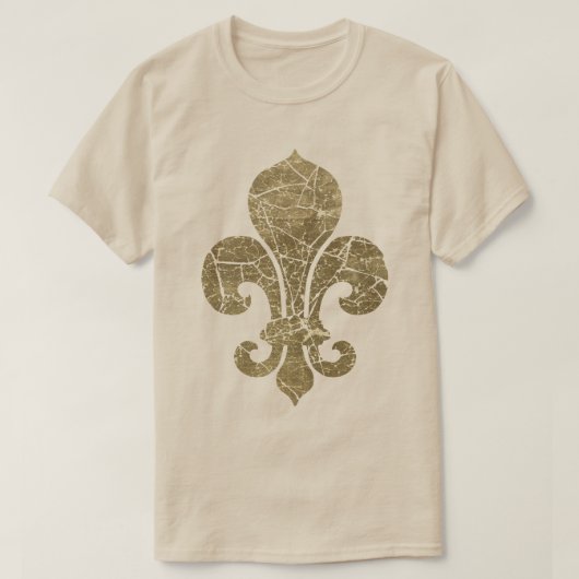 Worn Fleur De Lis T-shirt (Design voorkant)