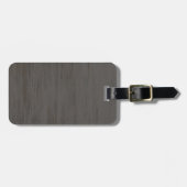 Worn Grungy Brushed Metal Bagagelabel (Voorkant horizontaal)