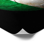 Worn Irish Football Voetbal Poster (Hoek)