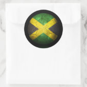 Worn Jamaican Football Voetbal Ronde Sticker (Tas)
