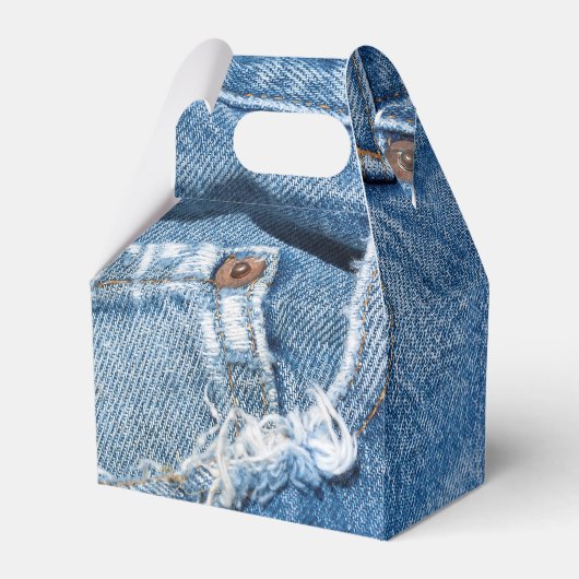 Worn Jeans Favor Box Bedankdoosjes (Voorkant Zijde)