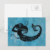 Worn Mermaid Briefkaart (Voorkant / Achterkant)